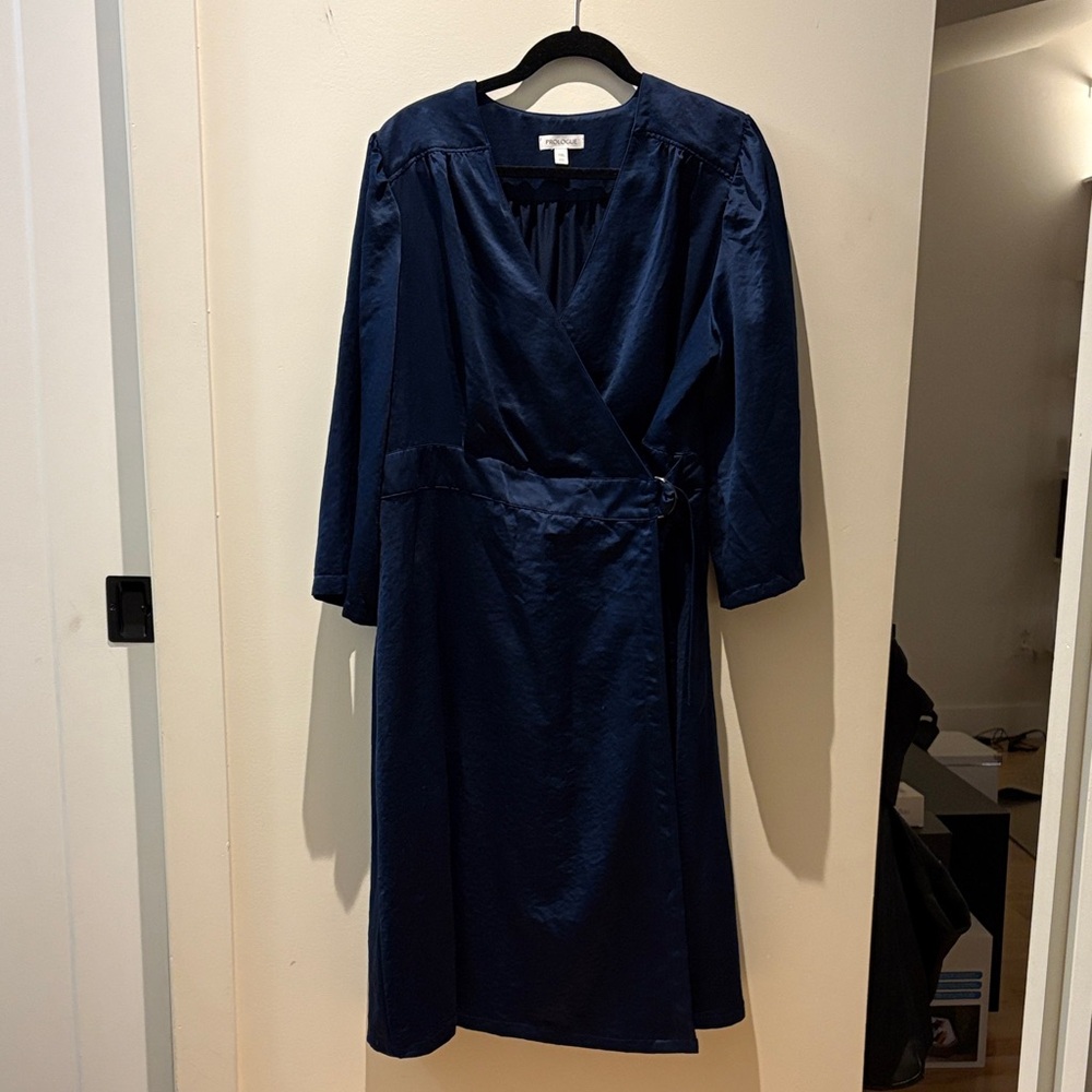 Prologue Navy Long Sleeve Dress